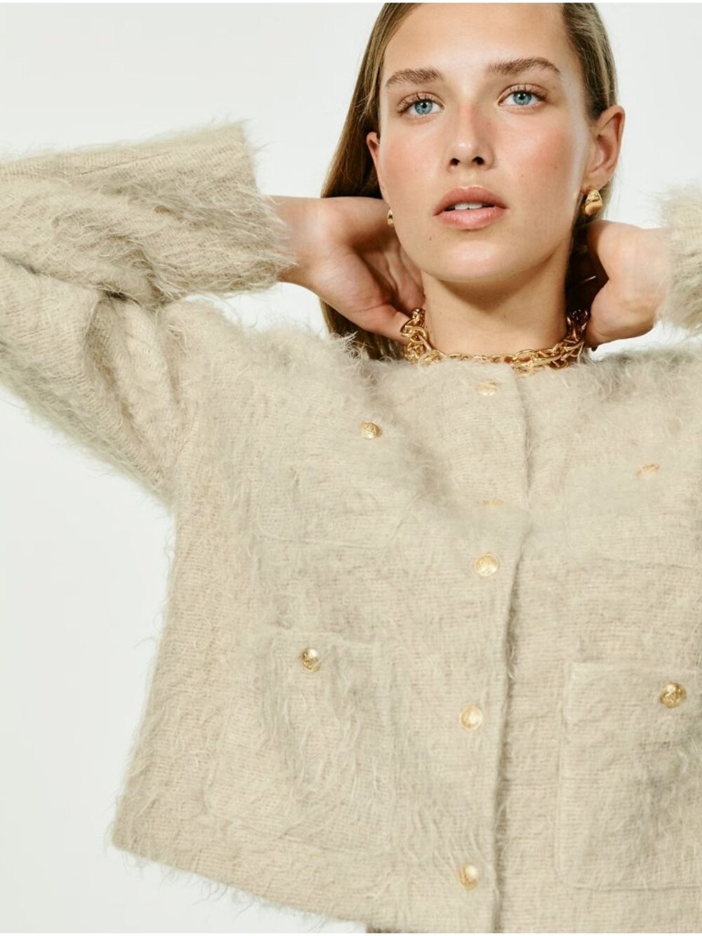 NWT J.Crew Collection Lady Jacket in Oat Latte Brushed Wool Blend 6 $348